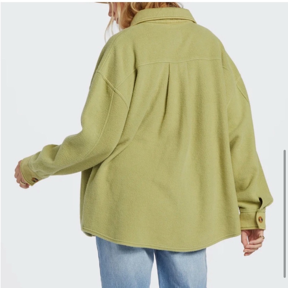 Billabong Anytime Shacket Oversized - Fleece Button Down - Size M - Picture 3 of 5